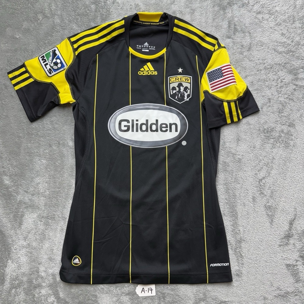 Adidas Columbus Crew 2009 Away MLS Jersey Soccer Player Issue LH Formotion S